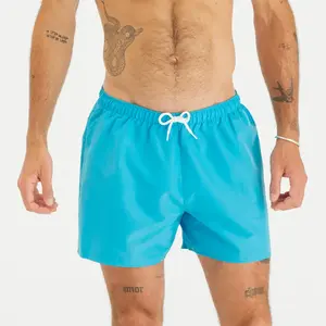 Short de bain surf 100 Court 15" Homme - Hendaia MW Turquoise - OLAIAN