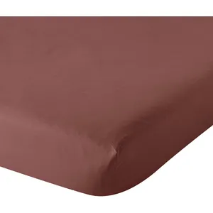 Dodo - drap housse 180x200 influence percale brique pas cher