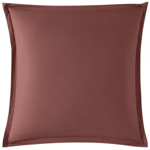 Dodo Taie d'oreiller percale brique 65x65 cm pas cher