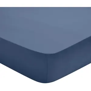 Dodo - drap housse 180x200 studio coton bleu