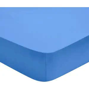 Dodo - drap housse 160x200 influence percale lazuli pas cher