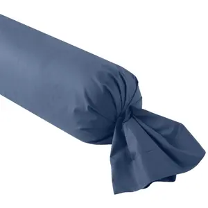 Dodo Taie de traversin   coton bleu 160 cm pas cher