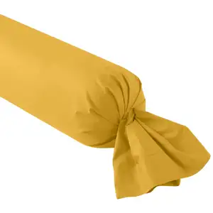 Dodo Taie de traversin   coton jaune 160 cm pas cher