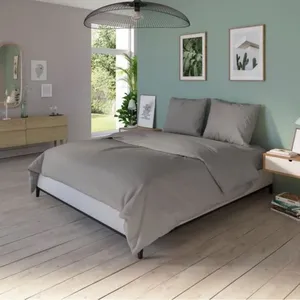 DODO - Housse de couette - 240x220 cm - Coton - Antibactérien - Taupe pas cher