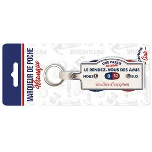 STC copy of Porte Clés Compteur De Poche Pétanque Club - 13 x 4 cm pas cher