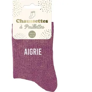 STC Chaussettes paillettes aigrie pas cher