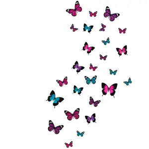 LE MONDE DES ANIMAUX Stickers Sud Trading  Stickers Muraux 27 Papillons pas cher