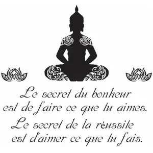 Comparateur de prix : Les Trésors De Lily Stickers Muraux Zen Citation