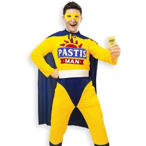 Déguisement Adulte - STC - Costume Pastis Man - Jaune - 4 pièces