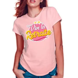 TEE SHIRT RETRAITE FEMME Blanc