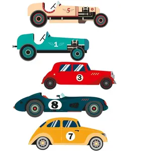 GADGET ET BAZAR Stickers Sud Trading Stickers muraux pour enfants voitures anciennes pas cher