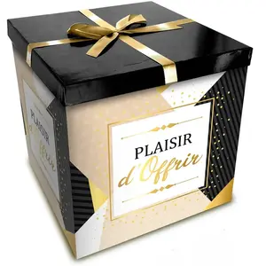 三次元マスク SUD TRADING Boîte cadeau rigide avec joli n ud satiné pas cher