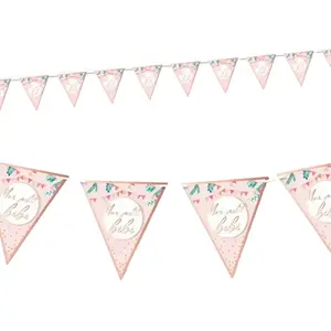 Guirlande Fanions Rose "Mon petit bébé" pas cher