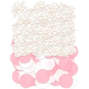 Gadget et Bazar Duo Confettis Baby Shower Fille pas cher