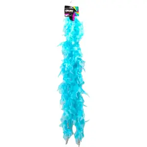 Boa en Plumes Turquoise - 180 cm pas cher
