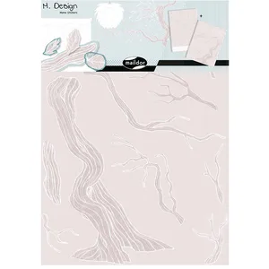 Maildor Stickers muraux M.Design arbre et plumes 2 planches pas cher