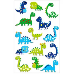 Mldr Maildor CY006O - GOMMETTES 3D Cooky - 1 planche 12x8 cm - 14 stickers - DINOSAURESVendu parscrapmalin