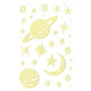Comparateur de prix : Clairefontaine Set de 2 planches à stickers Maildor Phospho Stick' Planètes