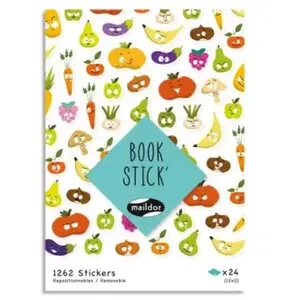 Maildor AE199C - Book stick enfant - FORMAT A5 (14,8x21 cm) - 24 planches - 1008 GOMMETTES - LOVE