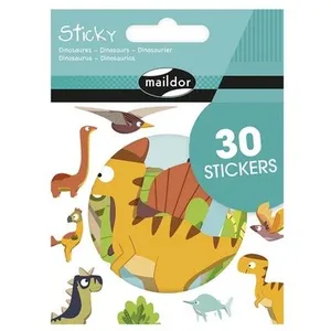 Comparateur de prix : Maildor Stickers Sticky - Dinosaures - 30 pcs