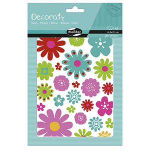 Comparateur de prix : Mldr Maildor AE143C - GOMMETTES Decoraty - 6 planches 21x14,8 cm -FLEURS (180 stickers)