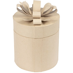 Decopatch - Ronde doos - geschenkdoos met strik 32 cmVendu parscrapmalin