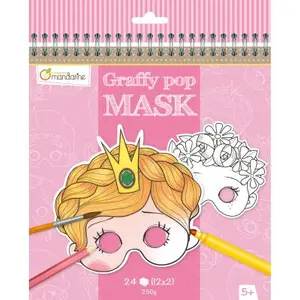 Comparateur de prix : Clairefontaine Carnet Graffy Pop Mask : Fille Avenue Mandarine
