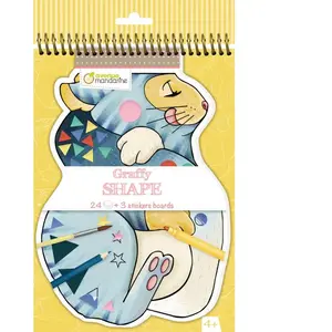 Avenue Mandarine Carnet de coloriage Graffy Shape - Chats - 24 pagesVendu parfnac