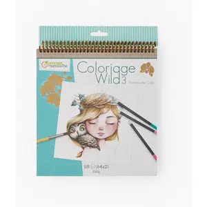 Comparateur de prix : Avenue Mandarine Carnet de coloriage - Wild - Wild 3 - 28 visages - Adulte - Mixte