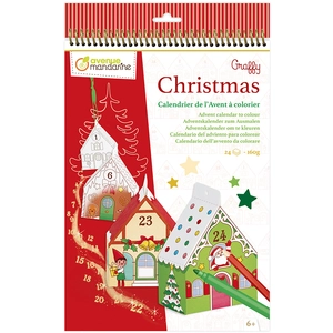 Comparateur de prix : Avenue Mandarine Carnet calendrier de l'avent à colorier