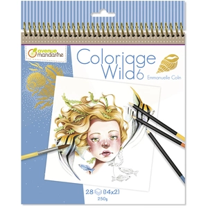 Comparateur de prix : Carnet de coloriage Wild 6 Avenue Mandarine pages imprimées