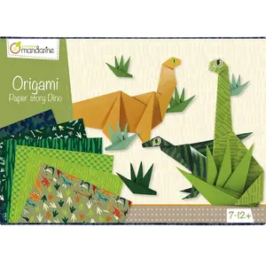 Clairefontaine Jouets éducatifs - Boîte créative - Origami dinosaures - 10 modèles pas cher