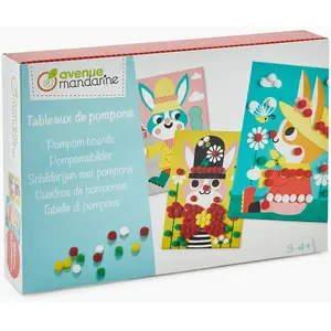 Comparateur de prix : Avenue Mandarine Kit créatif enfant - Tableaux de pompons - 3 pcs