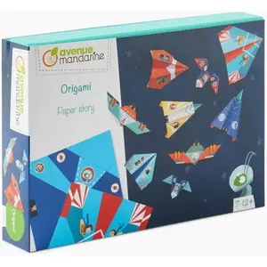 Comparateur de prix : Avenue Mandarine Coffret Créatif Origami - Avion et fusée - 40 feuilles