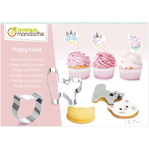 Comparateur de prix : Avenue Mandarine Kit de cuisine créative Happy Cake Recette accessoires Chats
