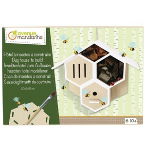 Comparateur de prix : Clairefontaine Kit créatif Avenue Mandarine Hôtel à insectes à construire