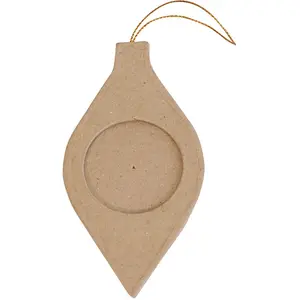 Décopatch Cadre boule allongée de Noël à suspendre 12,5 cmVendu parscrapmalin