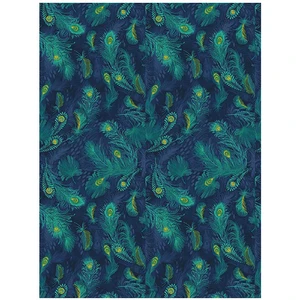 Comparateur de prix : Papier Décopatch 722 Plumes de paon bleu marine