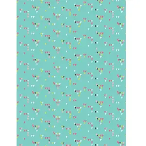 Clairefontaine Feuille Décopatch - Petits triangles sur fond bleu - 714 - 30 x 40 cm