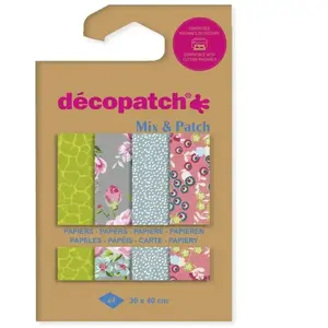 Comparateur de prix : Décopatch Papier Mix & Patch Royal botanic garden 30 x 40 cm 4 pcs
