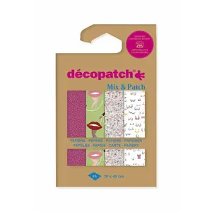 Comparateur de prix : Décopatch Papier Mix & Patch Ode à la femme 30 x 40 cm 4 pcs