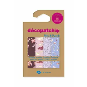 Comparateur de prix : Décopatch Papier Mix & Patch Voyage au Japon 30 x 40 cm 4 pcs