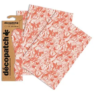 Clairefontaine 3 Feuilles Décopatch - Papillons orange 762