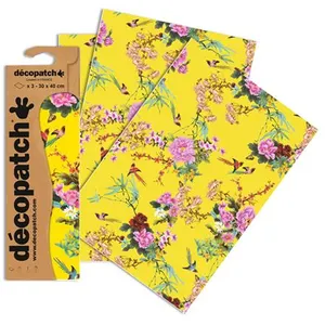 Comparateur de prix : Clairefontaine 3 feuilles Décopatch - Fleurs de cerisier 750