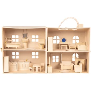 Maison de poupée 25x24x27cm - Decopatch pas cher