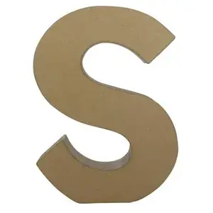 Décopatch Support à décorer en papier mâché - Lettre S fantaisie