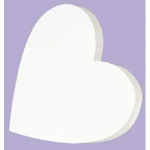 Décopatch Support à décorer en papier mâché - Petit coeur plein - 11.5 x 11 cm