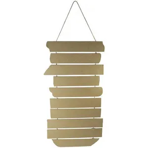 Décopatch HD044C - Un support en papier brun mâché 27x0,6x65 cm, Panneau directionnel