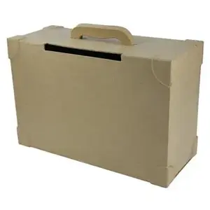 Comparateur de prix : Clairefontaine Urne à décorer forme valise papier mâché 14,5 x 36 x 23,5 cm Decopatch