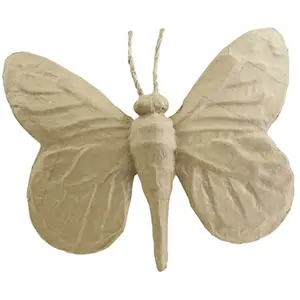 Comparateur de prix : Décopatch SA183O - Un support en papier brun mâché 22x25x4 cm, Papillon